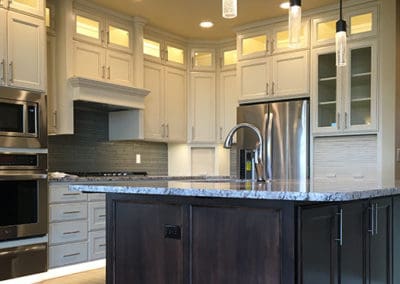 Renovated kitchen by R.B. Olson Construction